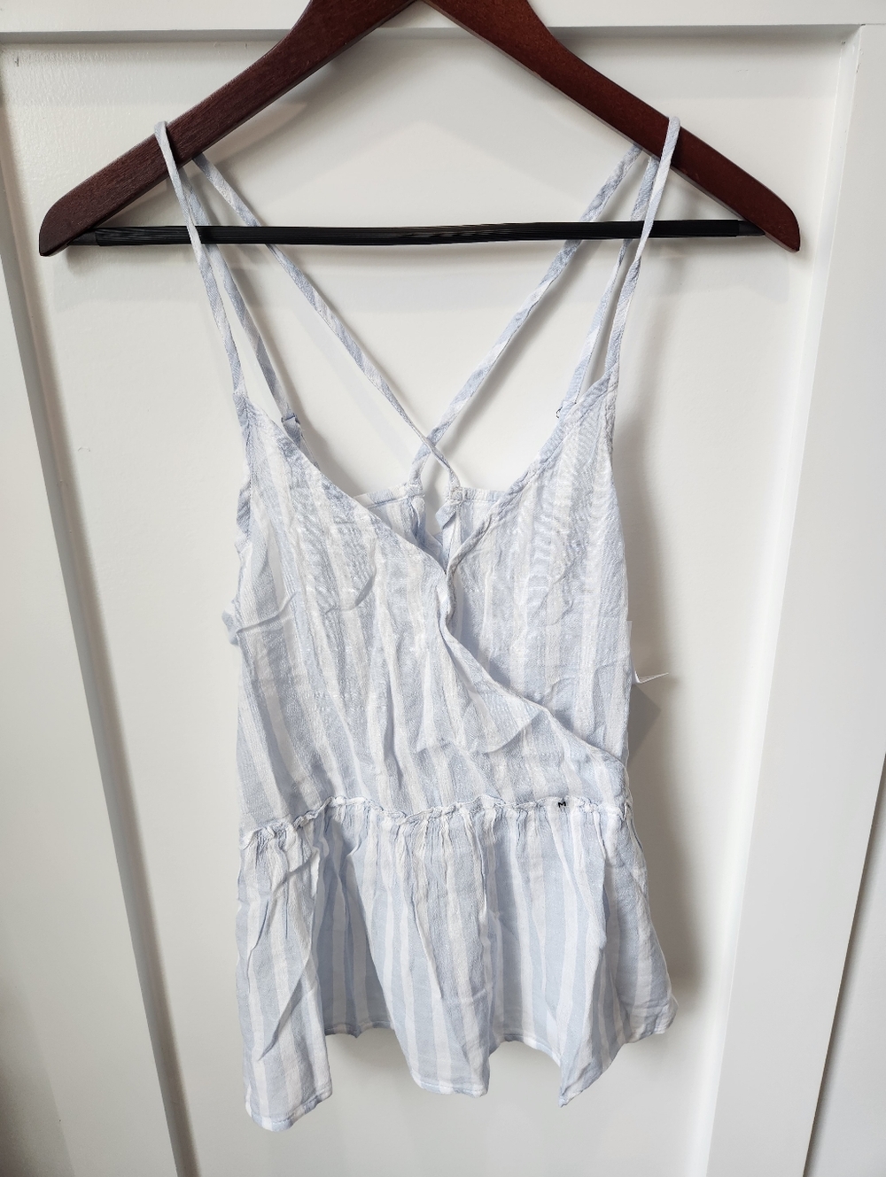 blue striped tanj